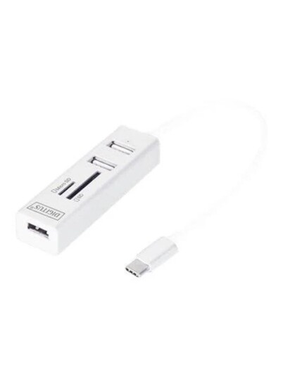 DIGITUS DA 70243 hub 3 ports USB hub 3 porter Hvit DA 70243