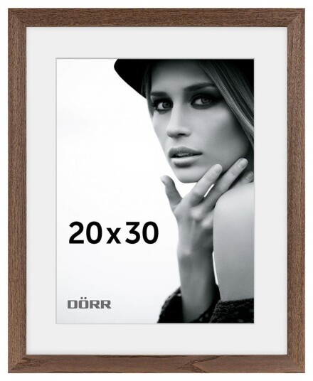 DÃRR Eik Billedramme i EgetrÃ¦ Flat 20x30cm MÃ¸rkebrun