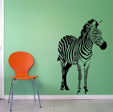 Zebra wallsticker av Heidi Holm Pedersen, 66x100 cm Zebra wallsticker av Heidi Holm Pedersen, 66x100 cm