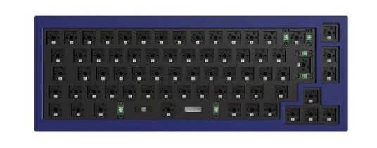 Keychron Q2 QMK Custom Knob version - Barebone ISO - Gamingtastatur - Uten numpad - Blå