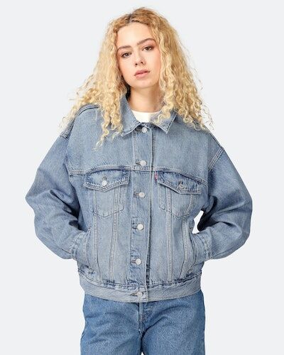 Levis Olajakke- 90s Trucker Blå Female W34