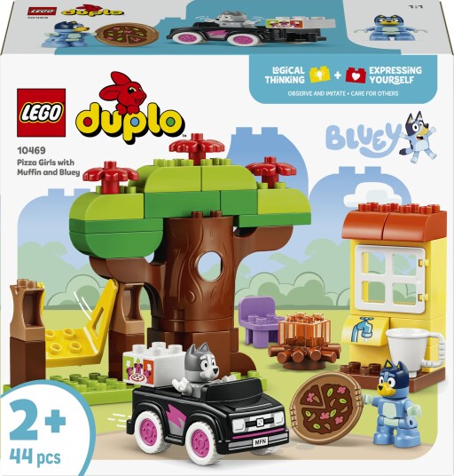 Lego Pizzajenter Med Muffin Og Bluey Lego Pizzajenter Med Muffin Og Bluey
