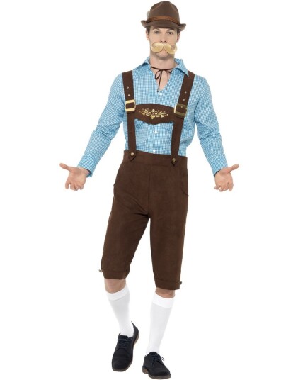 Man of Beer Party Oktoberfestkostyme Strl L Man of Beer Party Oktoberfestkostyme Strl L