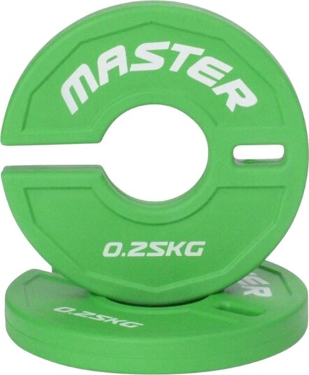 Master Fitness Add On Plates, Gummibelagte vektskiver Vekt 0,25 kg