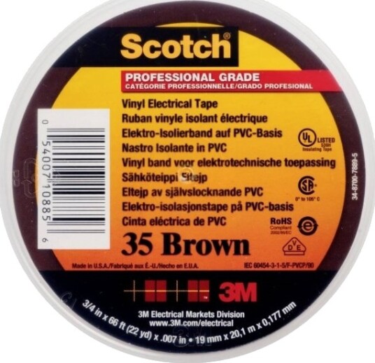 3M 7100239020 1 Stykker Brun Pvc 600 V Blister 20 M