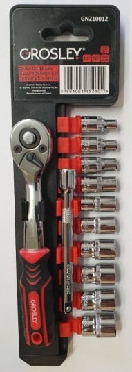 GROSLEY GR51009 Bit-skralle, reversibel