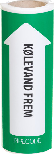 Rørkode Rørmerking   Kjølevann Forover   160 mm x 10 m