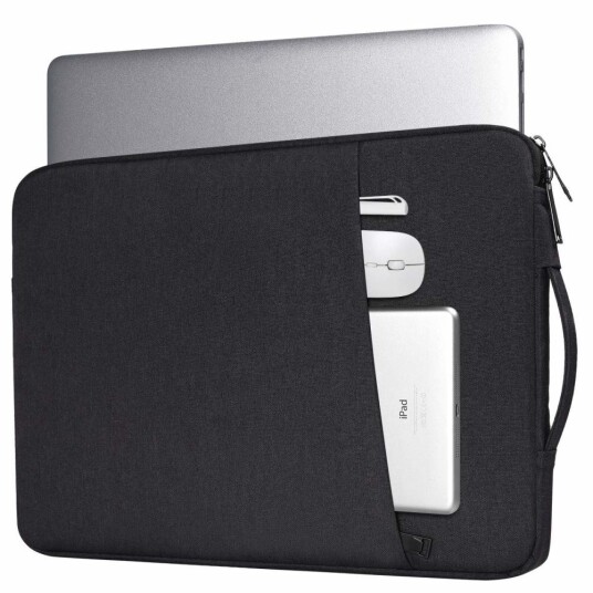 Inf Laptop-Etui 13,3 Tommers Lerret - Svart Inf Laptop-Etui 13,3 Tommers Lerret - Svart