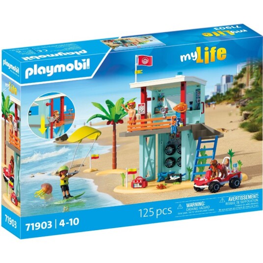 PLAYMOBIL My Life Redningstårn med strandbuggy 71903