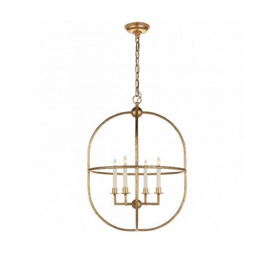 Desmond Open Oval Lantern Gild Desmond Open Oval Lantern Gild