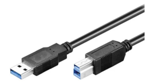 Goobay 3m USB 3.0 A-B Kabel SuperSpeed Svart Goobay 3m USB 3.0 A-B Kabel SuperSpeed Svart