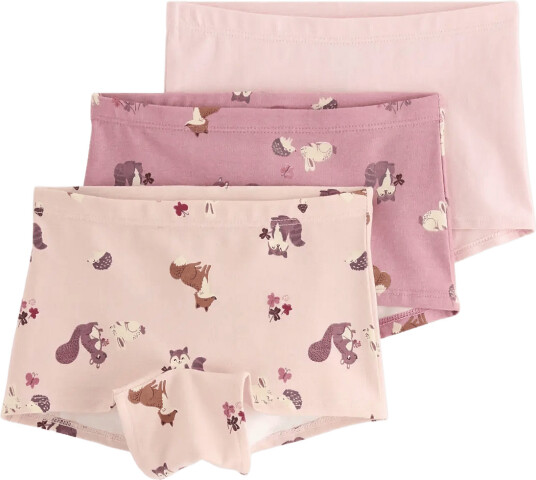 Lindex 3 Pack Boxer Briefs Pink 86/92