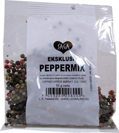 Saga eksklusiv peppermix pose 50 g