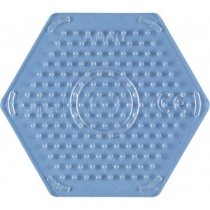 Hama Midi Perleplate Sekskant Liten Transparent 8x9cm Hama Midi Perleplate Sekskant Liten Transparent 8x9cm