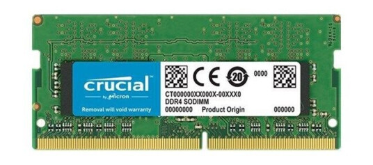 Crucial - DDR4 - module - 32 GB - SO-DIMM 260-pin - 3200 MHz / PC4-25600 - unbuffered Crucial - DDR4 - module - 32 GB - SO-DIMM 260-pin - 3200 MHz / PC4-25600 - unbuffered