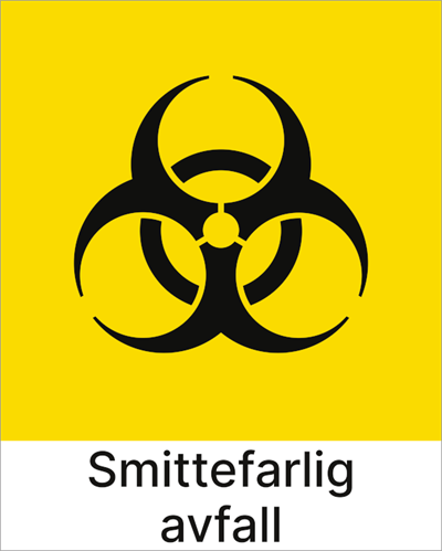 Jo Safety Smittefarlig avfall HiTac vinyl 120 x 150 mm KI5101V120X150 Jo Safety Smittefarlig avfall HiTac vinyl 120 x 150 mm KI5101V120X150