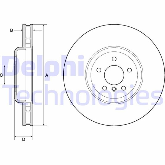 Bremseskive DELPHI BG9160C