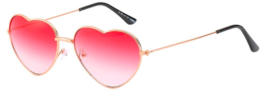 Catsson Int Group LTD Hjerteformede Briller Rosa - One-size