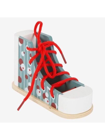 Small Foot Wooden Lacing Shoe with Lace Tre Small Foot Wooden Lacing Shoe with Lace Tre