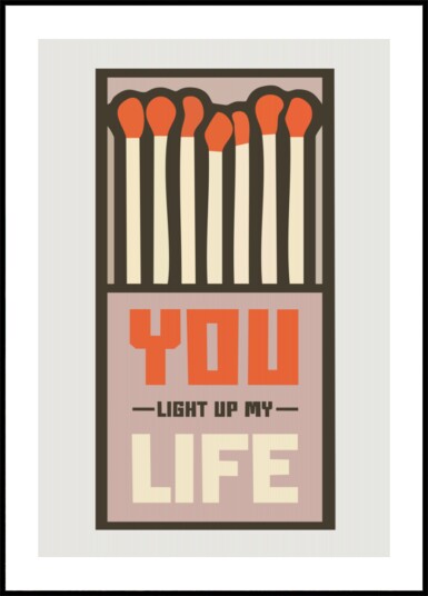 Matchbox Love Quote Plakat / 50x70