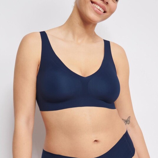 Sloggi BH ZERO Feel 2 0 Bralette Marine X-Small Dame