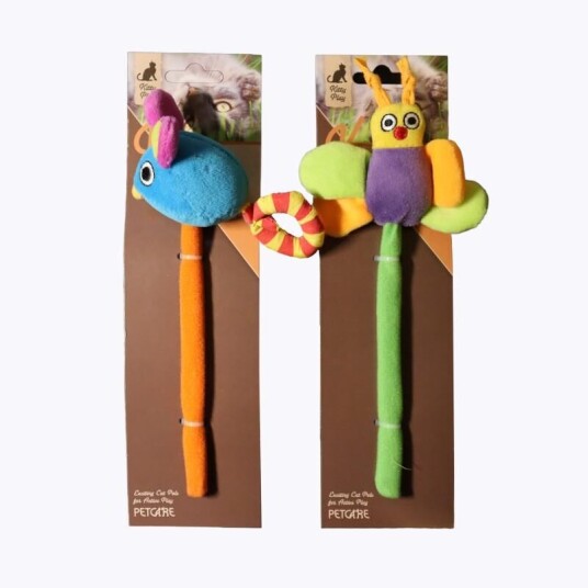 Kitty Play Butterfly Pole Catnip Katteleke 22 cm Kitty Play Butterfly Pole Catnip Katteleke 22 cm