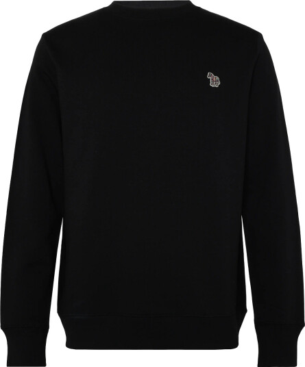 Paul Smith Mens Reg Fit Sweatshirt Zebra - Black - S