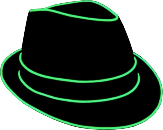 Catsson El Wire LED Hatt Grønn PK04194