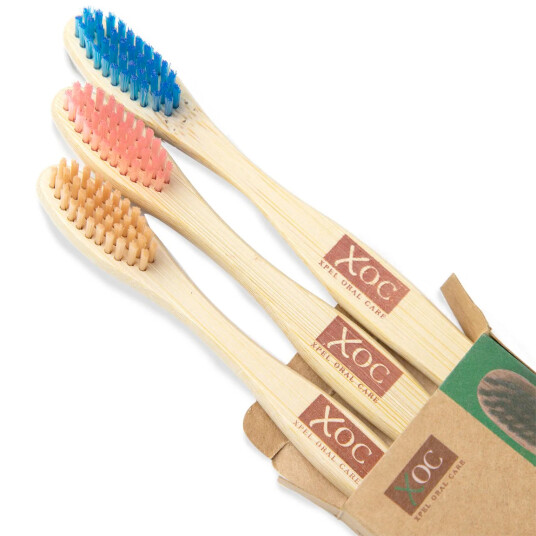 XOC Bamboo Tannbørster SOFT 3 pcs.