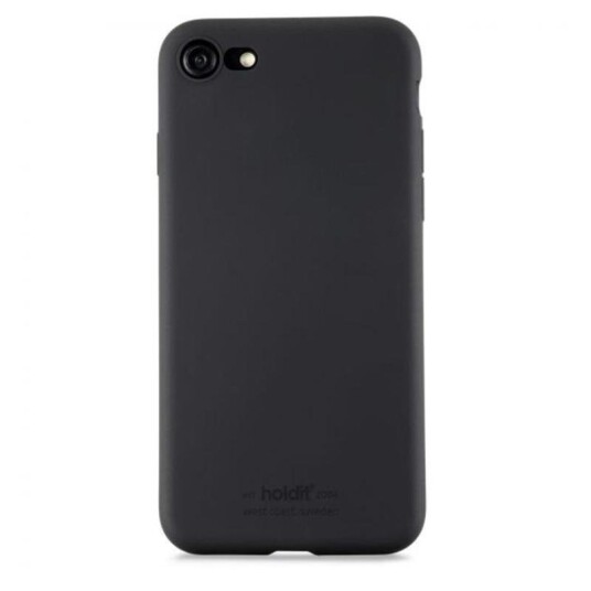 Holdit Soft Touch Silikon Deksel for iPhone 7/8/SE - Svart