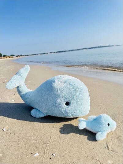 Teddy Hermann Whale Wanda 42 cm Blue One Size