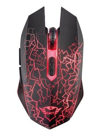 Trust GXT 107 Izza Wireless Gaming Mouse - Mus - Optisk - 6 - Svart