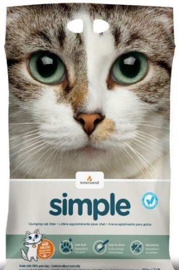Intersand Simple Catlitter 14Kg Fragance Free Intersand Simple Catlitter 14Kg Fragance Free