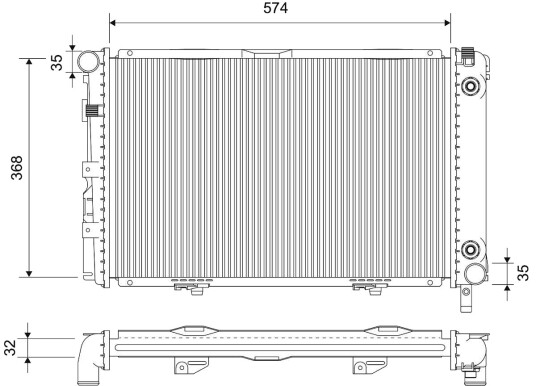 VALEO 701778 Radiator, motorkjøling