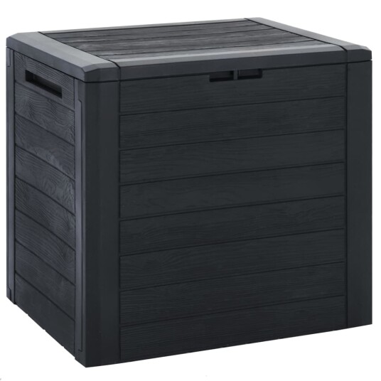 vidaXL Putekasse for hage antrasitt 58,5x46x55 cm polypropylen