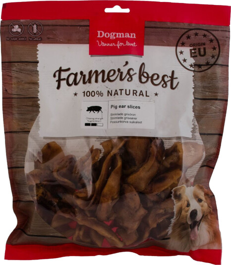 Dogman Griseøreskiver 500g Naturlig Hundefôr Dogman Griseøreskiver 500g Naturlig Hundefôr