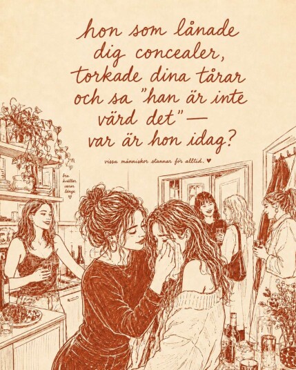 Plakat Vennskaps Sitatr Kunst
