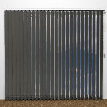 UNIG BASIC+ Mørklegging Lamellgardiner - Antrasitt - U7104