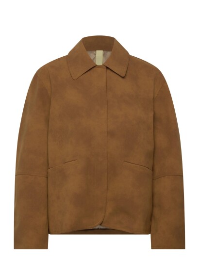 Brixtol Textiles Kai Faux Suede Tan   Brown   L