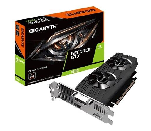 GIGABYTE GeForce GTX 1650 Low Profile OC - 4GB GDDR5 RAM - Grafikkort