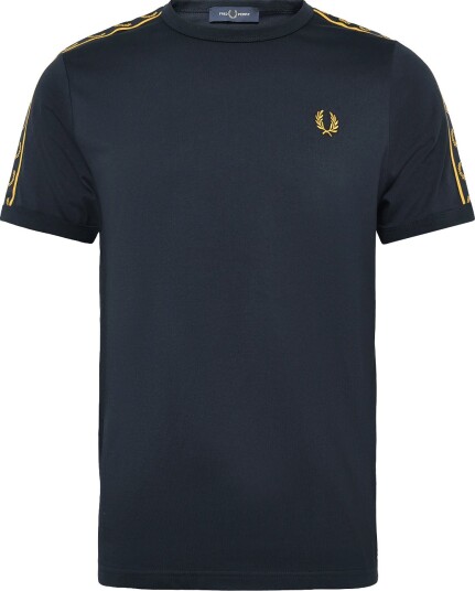 Fred Perry Contrast Tape Ringer Tee NAVY XS