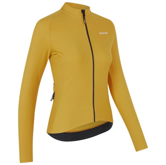 GripGrab Thermapace Langermet sykkeltrøye til kvinner Mustard Yellow GripGrab Thermapace Langermet sykkeltrøye til kvinner Mustard Yellow