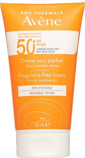 Avène SPF 50+ Solkrem for Ansiktet - Fragrance Free 50 ml