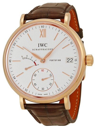 IWC Herreklokke IW510107 Portofino Sølvfarget/Lær Ø45 mm IWC Herreklokke IW510107 Portofino Sølvfarget/Lær Ø45 mm