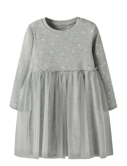 name it Nmfnadja Ls Dress Noos Grey 80 name it Nmfnadja Ls Dress Noos Grey 80