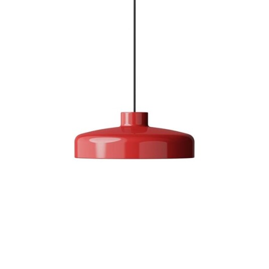 NINE Lakk Taklampe Medium Rød