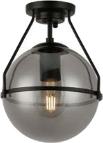 Gtv Drop Taklampe Gtv Drop Os Dro 10 Dec 1X25w E27 Sort/Røykfarget