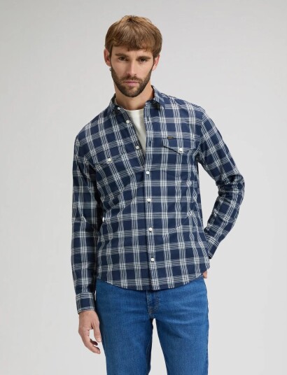 Lee Jeans Regular Shirt Navy L x 00 Lee Jeans Regular Shirt Navy L x 00