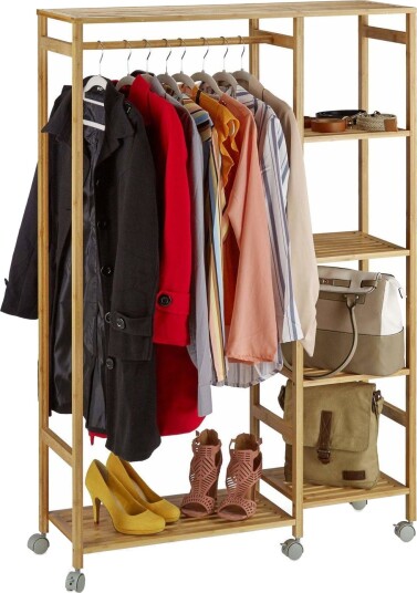Rullegarderobe i bambus
