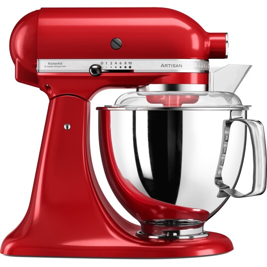KitchenAid Artisan 5KSM175PSEER Kjøkkenmaskin 4,8L rød med tilbehør KitchenAid Artisan 5KSM175PSEER Kjøkkenmaskin 4,8L rød med tilbehør